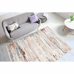 Paris Prix Tapis Vintage à Franges Akropolis III Gris & Rose 120 x 180 cm