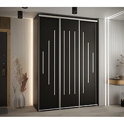 Abiks Meble Armoire Davos 12 À Portes Coulissantes 235,2/180/45 3 Portes