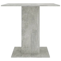 Acheter Maison Chic Table de salle à manger,Table à dîner Gris béton 80 x 80 x 75 cm Aggloméré -GKD61209