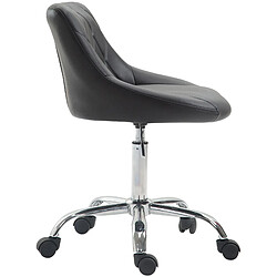 Avis Decoshop26 Tabouret de travail confortable pour cabinet médical salon de beauté en PVC noir pivotant et réglable TABO10147