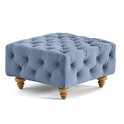 Avis Lisa Design Walter - pouf chesterfield en velours - pieds bois