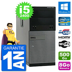 PC Dell 3010 MT i5-2400 RAM 8Go Disque Dur 500Go HDMI Windows 10 Wifi - Occasion