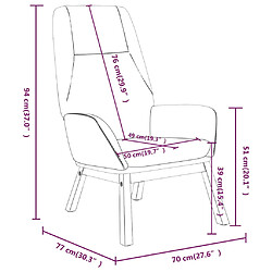 vidaXL Chaise de relaxation Gris clair Tissu pas cher