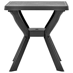 vidaXL Table de bistro Anthracite 70x70x72 cm Plastique