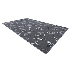 Avis RUGSX Moquette pour enfants SCHOOL école gris 100x200 cm