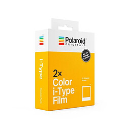 Polaroid - Double pack de films instantanés couleur i-Type - 16 films - ASA 640 - Développement 10 mn - Cadre blanc