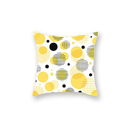 YP Select 4pcs jaune taie d'oreiller géométrique canapé taie d'oreiller de coussin - 4 jaune 45X45Cm