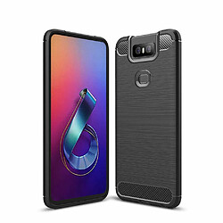 Xeptio Asus Zenfone 6 ZS630KL coque tpu brossée carbone noire