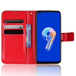 Avis Htdmobiles Housse pour Asus Zenfone 9 / Zenfone 10 5G - etui coque pochette portefeuille + verre trempe - ROUGE