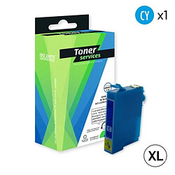 TONER SERVICES Compatible Epson 16XL/T1632 Cartouche Cyan C13T16324010 (Stylo à plume)