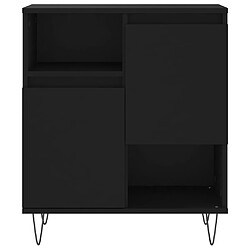 Acheter vidaXL Buffet Noir 60x35x70 cm Bois d'ingénierie