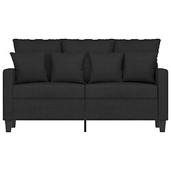 Avis Maison Chic Canapé à 2 places,Sofa de Salon,Canapé droit Noir 120 cm Tissu -GKD499389