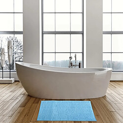 Acheter MSV Tapis de bain Microfibre CHENILLE 40x60cm Bleu Ciel