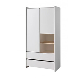 Vipack KIDDY Armoire + Lit simple + Chevet + Bureau