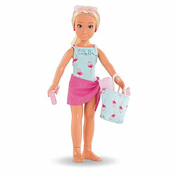 Coffret Valentine a la plage COROLLE GIRLS - poupée mannequin - 5 accessoires - 28 cm - des 4 ans