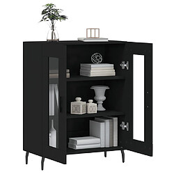 Avis vidaXL Buffet noir 69,5x34x90 cm bois d'ingénierie