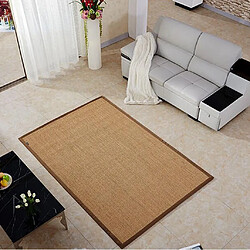 Tapis Sisal Runners Collection Fibre Naturelle Tapis B Bord Kaki 40x120cm pas cher