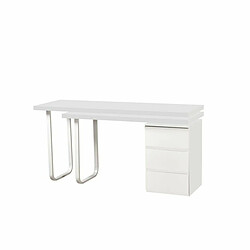 Bureau DKD Home Decor 150 x 120 x 75 cm Naturel Métal Blanc Bois MDF