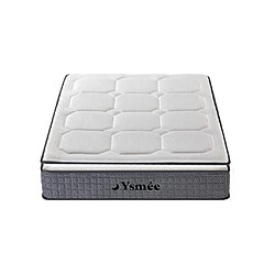 Avis Vente-Unique Ensemble 140 x 190 cm sommier tapissier + matelas ressorts ensachés 7 zones et accueil latex ép.32cm - SEREM de YSMÉE