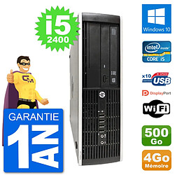 PC HP Compaq Pro 6300 SFF Intel i5-2400 RAM 4Go Disque Dur 500Go Windows 10 Wifi - Occasion