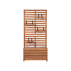 Beliani Banc de jardin MATINO Bois 80 cm Bois clair