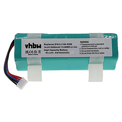 vhbw Batterie remplacement pour Ecovacs 201-1913-4200, S10-Li-144-5200 pour aspirateur, robot électroménager (5200mAh, 14,4V, Li-ion)