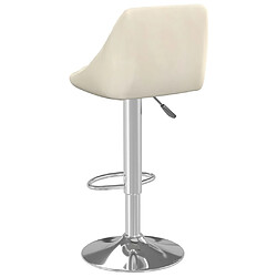 Acheter vidaXL Tabouret de bar Crème Velours