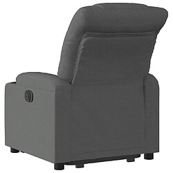 Acheter vidaXL Fauteuil inclinable électrique gris foncé tissu