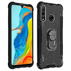 Universal Carie de matériau YYH-Bi avec porte-bague en métal pour Huawei P30 Lite - noir (noir)