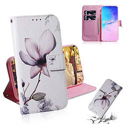 Etui en PU impression de motifs belles fleurs pour votre Samsung Galaxy A91/S10 Lite