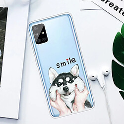 Coque en TPU impression de motifs sylish chien pour votre Samsung Galaxy A51 SM-A515