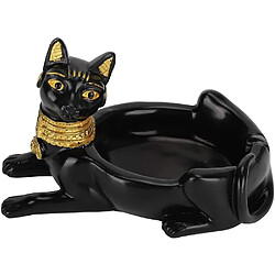 Universal Resin Ash Holder Retro Ash Tray Tabletop Ashtray Black Cat Shape Ashtray Craft Ornaments Vintage Ashtray