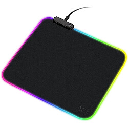 Tapis de souris de jeu RVB - Tapis de souris LED 340 × 245 × 3 mm avec base en caoutchouc antidérapant, tapis de souris pour clavier d'ordinateur souple pour MacBook, PC, ordinateur portable, bureau