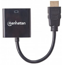 Manhattan HDMI - VGA VGA, Micro-USB Noir