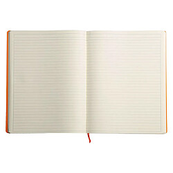 Cahier broché Rhodiarama A4+ 29,8 x 22,5 cm - blanc ligné 160 pages orange