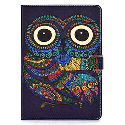 Etui en PU modèle hibou pour votre Apple iPad Air (2013)/Air 2/Pro 9.7 pouces (2016)/9.7 pouces (2017)/(2018)