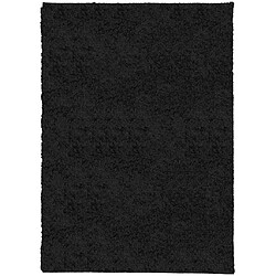 vidaXL Tapis shaggy PAMPLONA poils longs moderne noir 200x280 cm