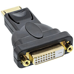 Adaptateur DisplayPort, InLine®, prise DisplayPort sur DVI-D 24+1 prise femelle noir