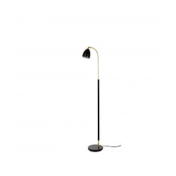 Luminaire Center Lampadaire DELUXE en Métal et Noir/Laiton Diamètre 9,8 Cm