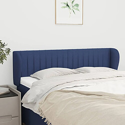 Maison Chic Tête de lit scandinave avec oreilles,meuble de chambre Bleu 147x23x78/88 cm Tissu -MN91977