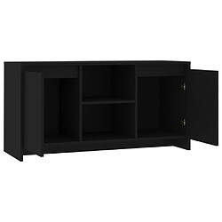 Acheter vidaXL Meuble TV Noir 102x37,5x52,5 cm Bois d'ingénierie