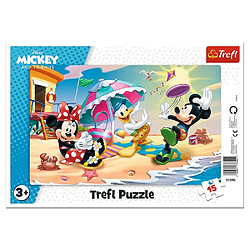 Trefl Amis, 15 Pièces, pour Les Enfants à partir de 3 Ans Puzzle, 31390, Disney Mickey Mouse and Boyfriends