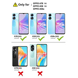 Acheter Htdmobiles Coque pour Oppo A58 5G / A78 5G - housse etui silicone gel fine + film ecran - TRANSPARENT TPU