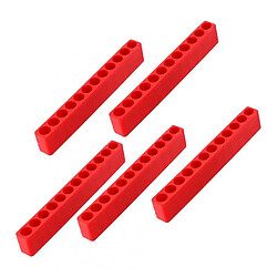 5pcs Tournevis Porte Douille Bloc Douille Pour 6 Angles En Plastique 12 Trous Rouge pas cher