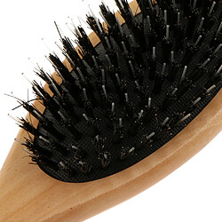 Acheter Professionnel Peigne de Coiffure en Bois Brosse à Cheveux en Poils Anti-Statique pour Cheveux Epais Bouclés Bifurqués