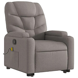 Avis Maison Chic Fauteuil Relax pour salon, Fauteuil inclinable de massage Taupe Tissu -GKD94573