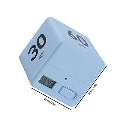 Universal Cube Timer Cute Minute Cube Timer Miracle Blue Timer Cube pour la cuisine Bureau Voyage Sport Gestion du temps