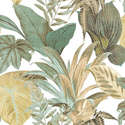 Noordwand Papier peint Topchic Big Leaves Vert et beige