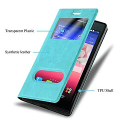 Avis Cadorabo Coque Huawei ASCEND P7 Etui en Turquoise