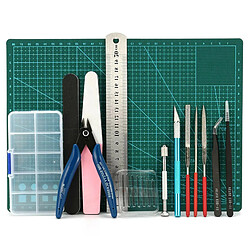 19 Pièces Gundam Modèle Outils de Base avec un Boîtier En Plastique pour Divers Gundam Modèle Assembler Bâtiment Kit